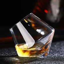 Brand 2 Pattern Irregular Wine Glass Lead-free Heat Resistant Transparent Crystal Beer Whiskey Brandy Cup Drinkware Bar Gifts