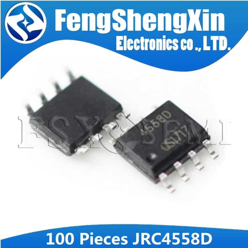 

100pcs/lot New JRC4558D SOP-8 4558D JRC4558 NJM4558D OPERATIONAL AMPLIFIER IC