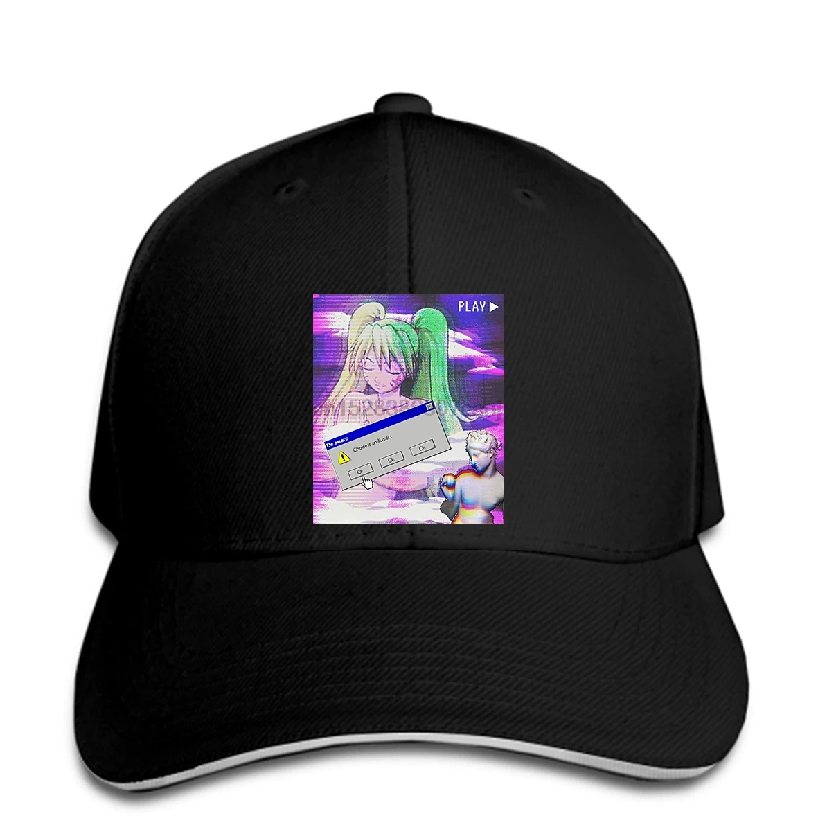 Бейсбольная кепка эстетика vaporwave японский стиль аниме бейсболки
