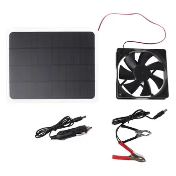 

Mini Universial Solar Powered Fan Ventilator For Dog Greenhouse Chicken House Energy-saving Cooling