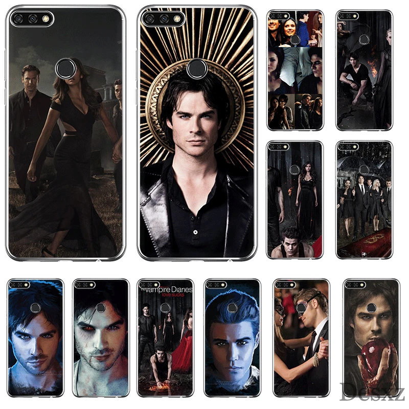 

Mobile Phone Case TPU For Huawei Honor 7A 7C 7X 6A 8 8X 8C 9 9X View 20 Note 10 Lite Cover Vampire Diaries Ian Somerhalder