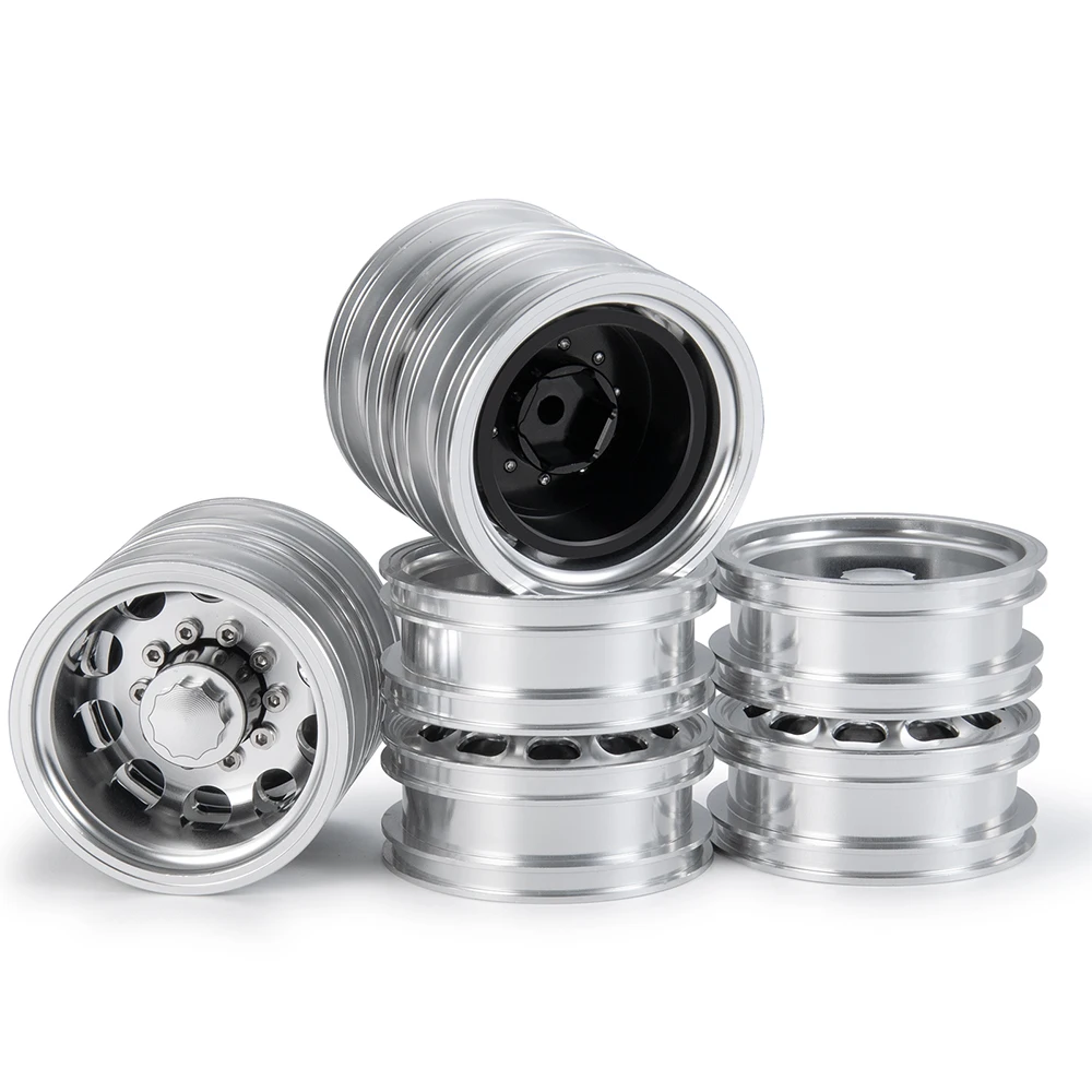 田宫114-拖头-后轮毂-2号-六角款-银色 (10)