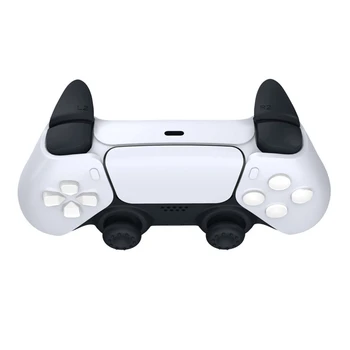 

8in1 Thumb Stick Grip Cap Joystick Cover Silicone Rocker Cap L2 R2 Button Trigger Extenders For S-ony PS5 Controller