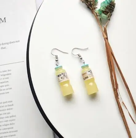 3UMeter индивидуальные серьги модные летние серьги Милые простые серьги женские серьги в виде бутылок - Окраска металла: Earrings Simple