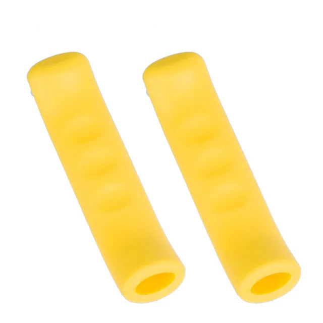 ZTTO силиконовый гель Универсальный Тип рукоятка тормозного рычага защитный кожух рукав для горной дороги велосипед с фиксированной передачей - Цвет: Yellow