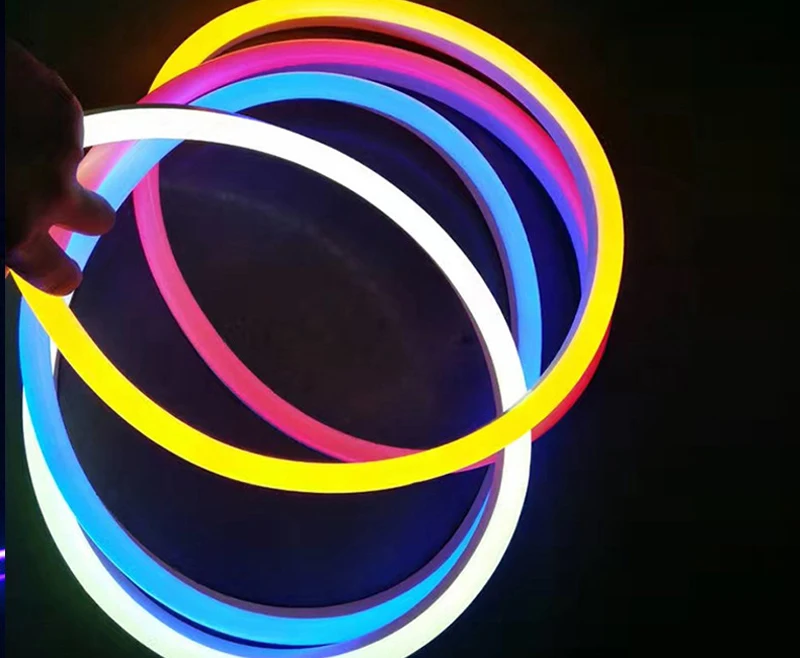 #cheap 100M LED Neon Strip Waterproof 220v 8*16mm DC 24V 12V AC 110V 120LED M 2835 Smd Flexible Neon LED Light Outdoor Decorative Strip