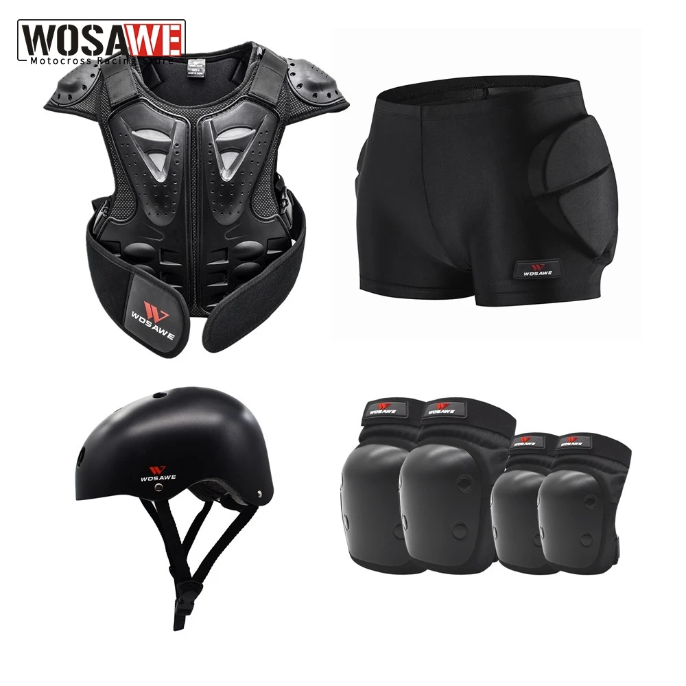 WOSAWE Детский защитный костюм для мотоцикла спортивный с защитой всего тела защита