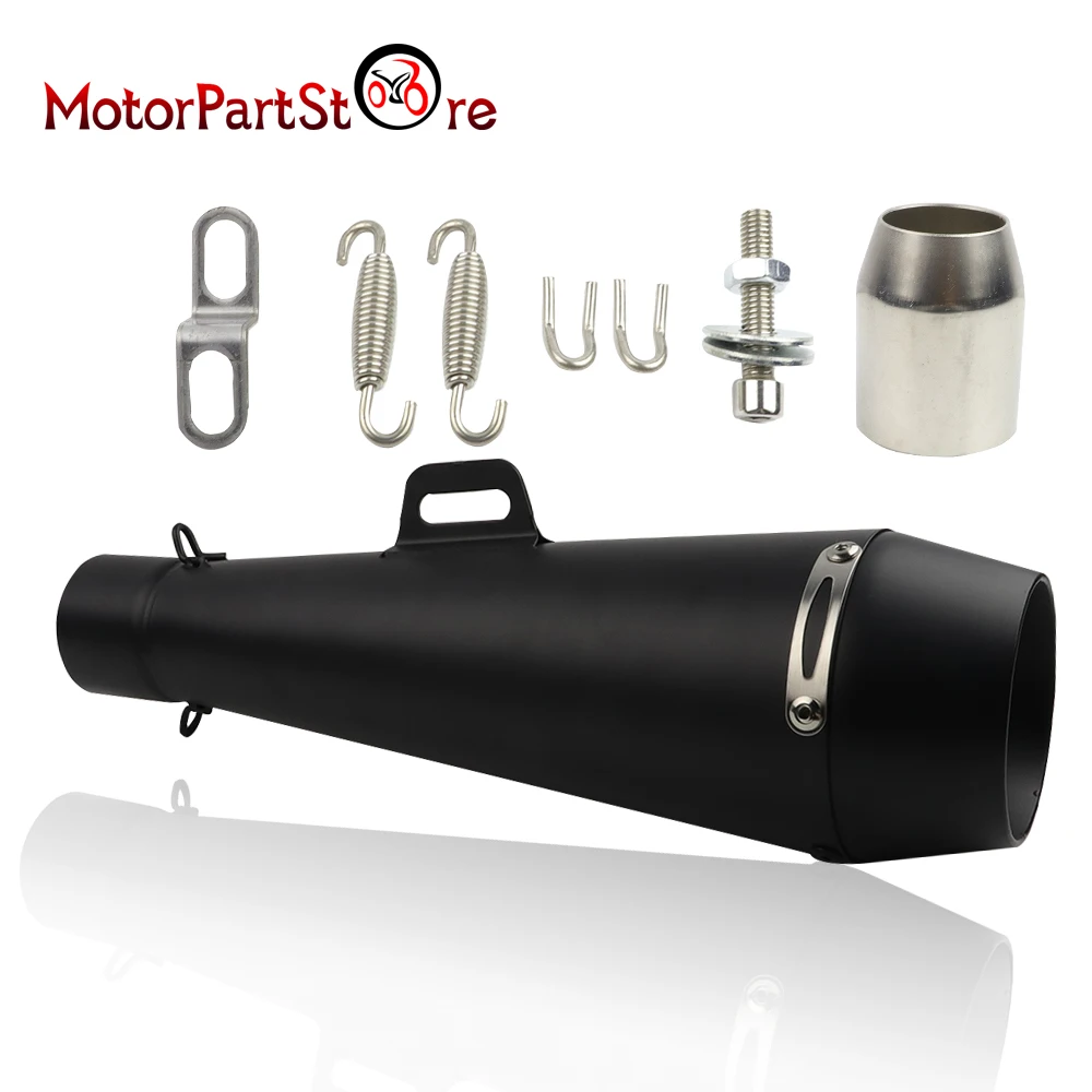 Universal 51mm Motorcycle Exhaust Pipe Muffler For Street Bike ATV