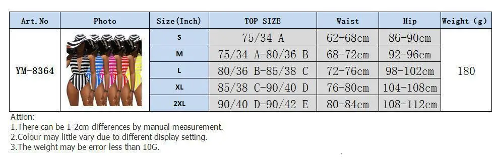 New Fashion Women Strip Sleeveless Deep V-neck Striped Beach Sexy Party Club Bodysuit Outfit