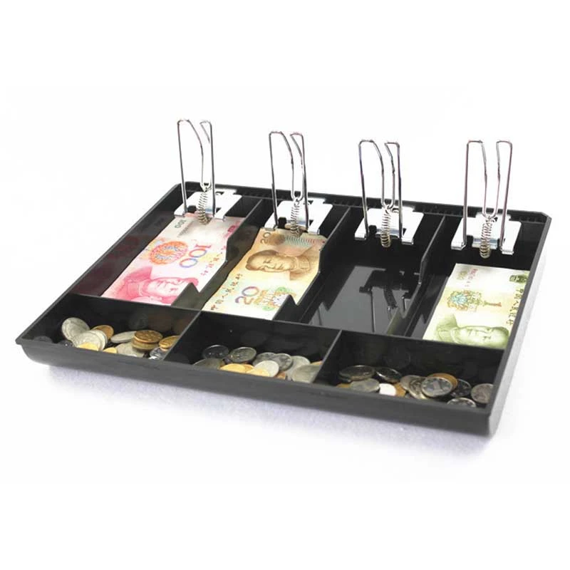 Hard Case Clip Cash Register Box New Classify Store Cashier Coin Drawer Box Cash Drawer Tray Money Counter Case