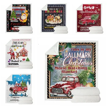 

This Is My Hallmark Christmas Movie Watching Blanket Double-Sided Thickening Blanket Super Soft Cozy Warm Plush Throws For Kids