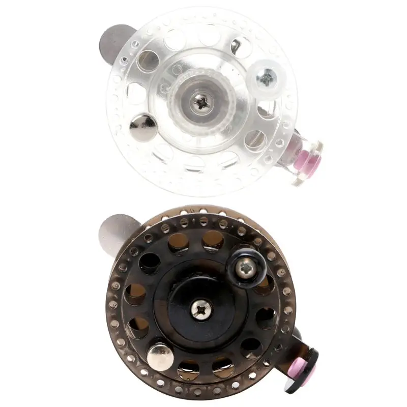 

Mini Round Plastic Ice Fishing Reels Fly Fishing Tackle Wheel Carp fishing accessories