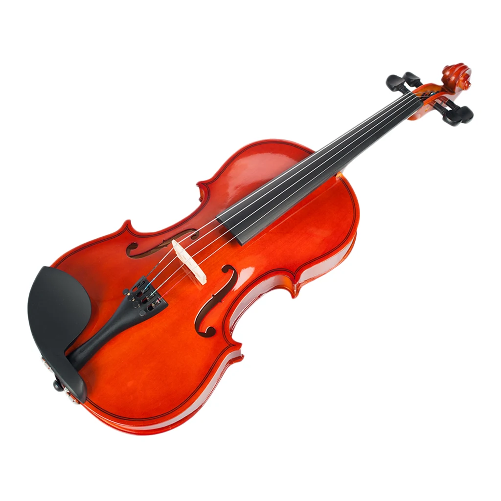 Black New 1//4 Size Acoustic Violin Fiddle Bright Sound W//Case Bow Rosin Bridge