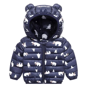 

Baby Boys Girls Christmas Bear Jackets Coats Outerwear Toddler Kids Hooded Down Jacket Clothes Parkas Children Cothing Ouftits