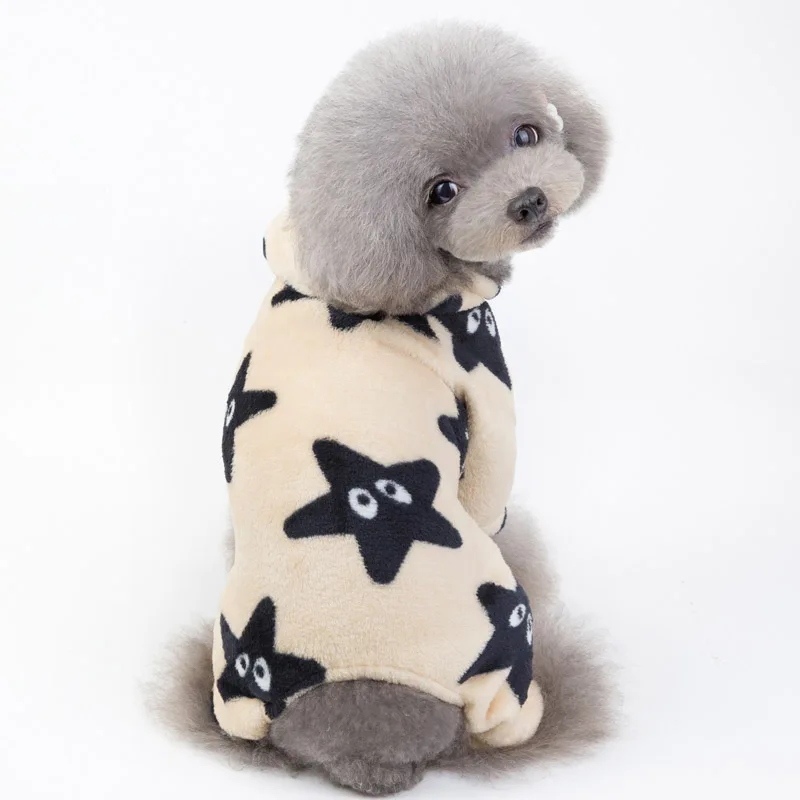Мягкий, флисовый, для собаки спортивный костюм, зимний собака пальто для маленькой собаки одежда теплая кота Пальто; костюм Pet Костюмы наряд для малых и средних собак и кошек - Цвет: Khaki