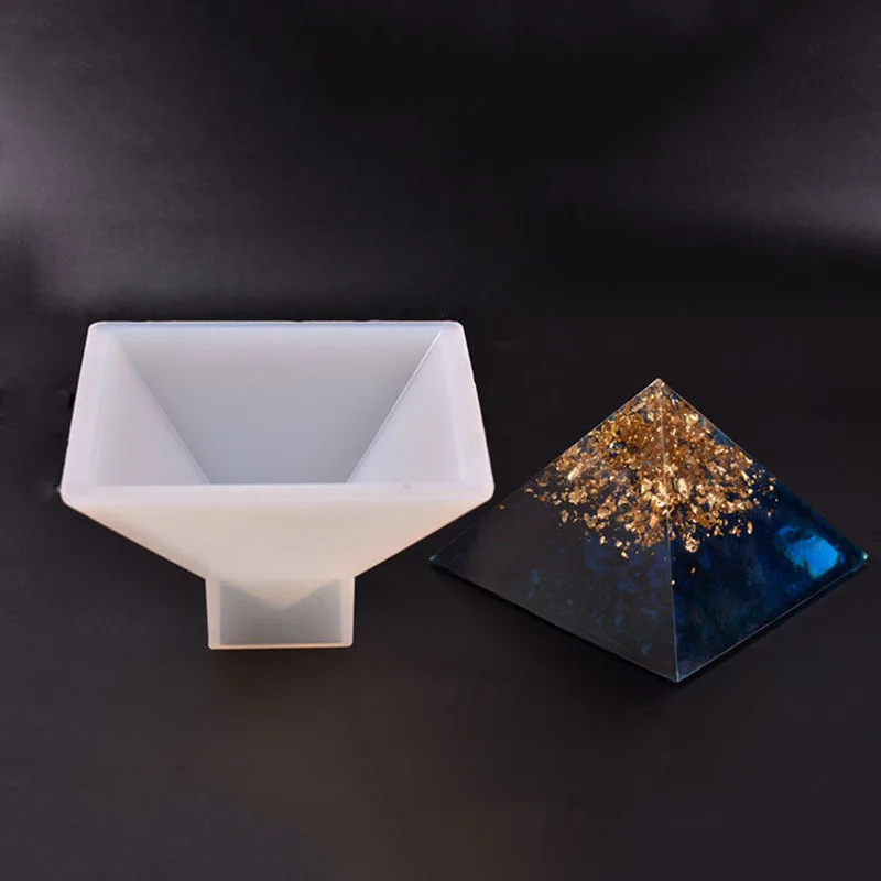 

Pyramid Shape Silicone Molds Tools Epoxy Resin Mould for DIY Pendant Making Jewelry Tools