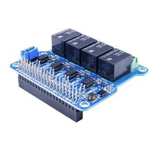 Практичный Прочный 4-Канальный Релейный Модуль Щит Плата расширения для Raspberry триггерный релейный модуль