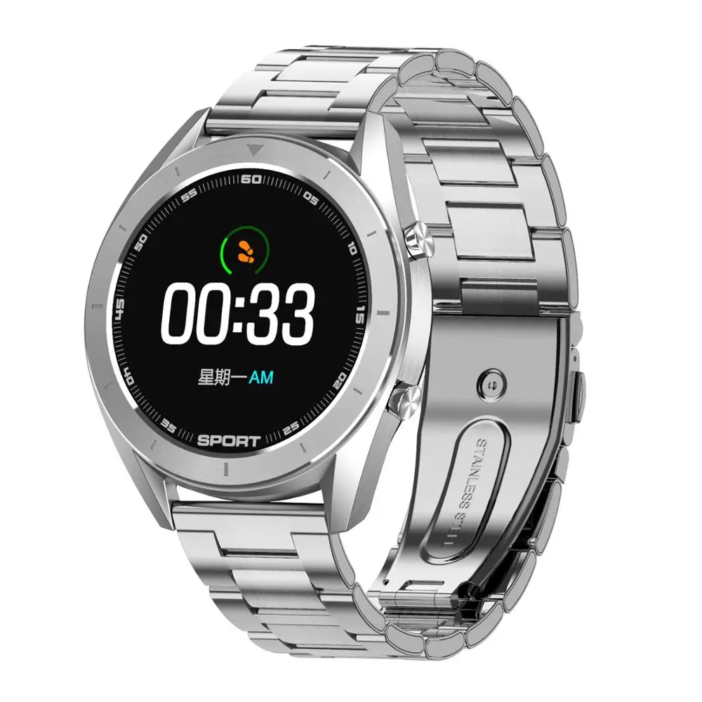 Умные часы UTELITE DT99, Bluetooth, музыка, IP68, водонепроницаемые, для женщин и мужчин, часы, фитнес-трекер, монитор сна, Смарт-часы, пульсометр - Цвет: Silver Steel