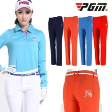 PGM осенне-зимняя одежда женские штаны для гольфа тонкие эластичные дышащие нейлоновые спортивные штаны из полиэстера xs-xl