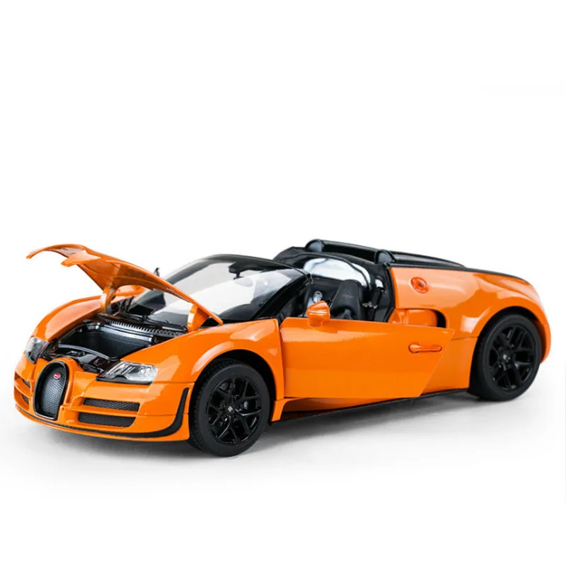 1:18 Игрушечная модель автомобиля Bugatti Veyron 16 4 Grand Sport Vitesse литой гоночный автомобиль