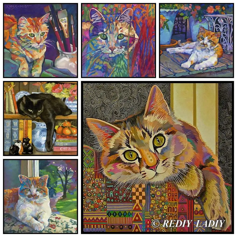 Картина из страз 5D &quotсделай сам&quot квадратная/круглая Алмазная вышивка милый