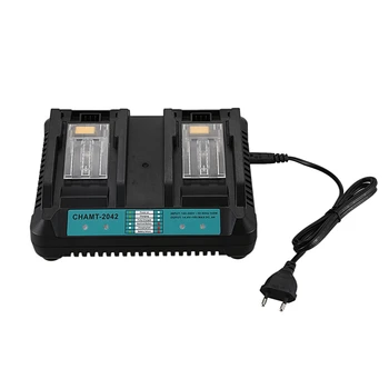 

4A Dual Ports Li-Ion Battery Charger for Makita 14.4V 18V BL1830 BL1840 BL1845 BL1850 BL1860 BL1850B BL1860B BL1430 CHAMT-2042 P