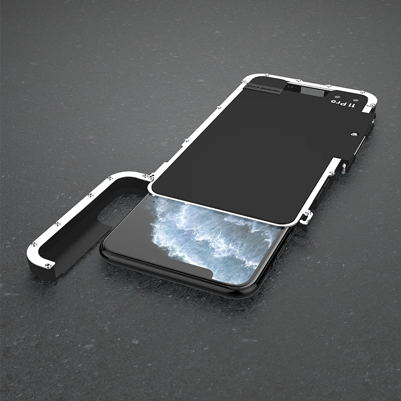 Чехол для телефона Apple Iphone 11 Pro Max, роскошный гибридный стальной металлический флип-чехол для Iphone 11/11 Pro/Max, жесткий чехол с полной защитой