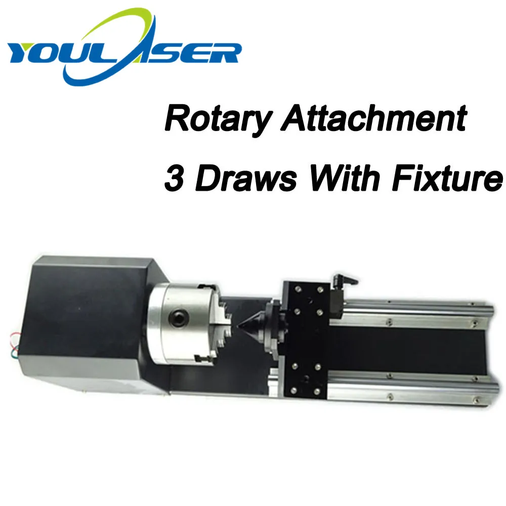 Лазерный гравировальный станок Co2 3 вытяжки вращающееся крепление|Запчасти для