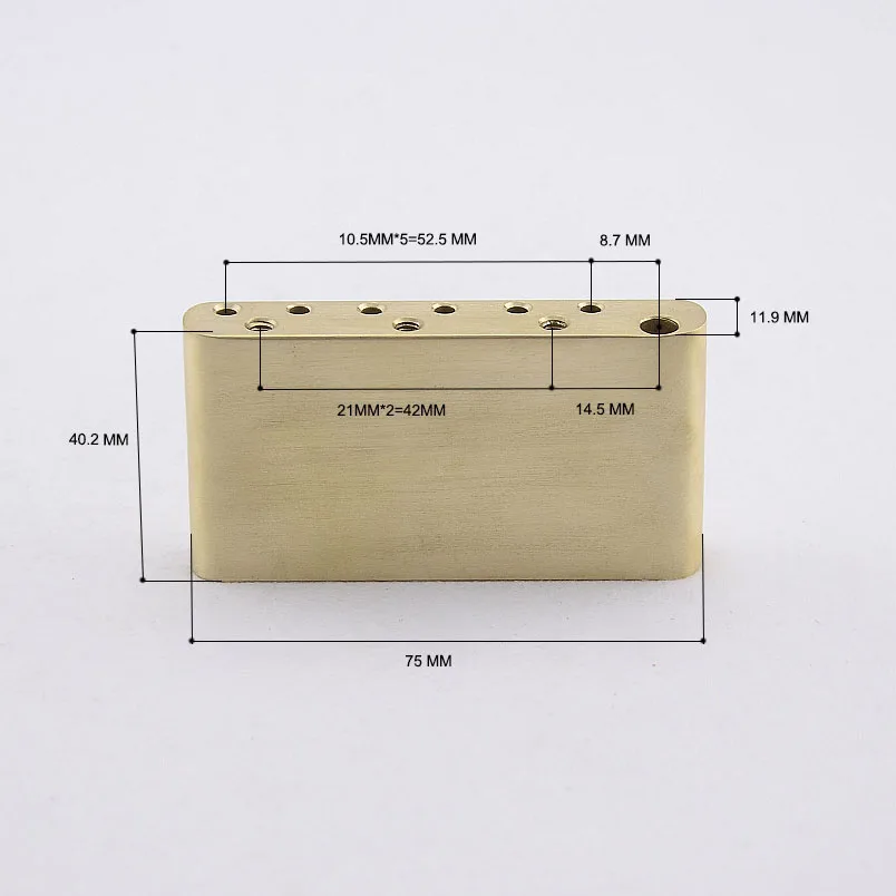 Bloco de Bronze para Guitarra Feito à Mão Bloco de Latão para Platina Elétrica Sistema Tremolo - Image 5