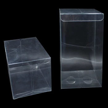 

20Pcs/Lot 9*9*18cm 3.54"x3.54"x7.08" Essential Oil Bottle Party Pack Boxes Clear Plastic PVC Box For DIY Boutique Flower Crafts