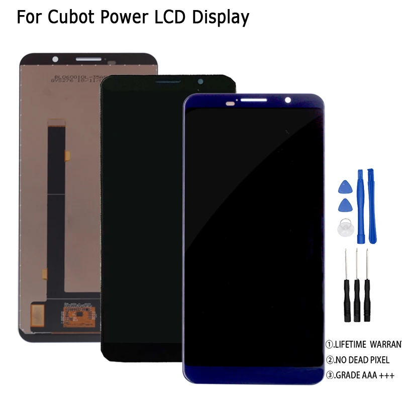 

For Cubot Power LCD Display Touch screen Sensor Digitizer Assembly Repair Parts For Cubot Power Screen LCD Display Free Tools