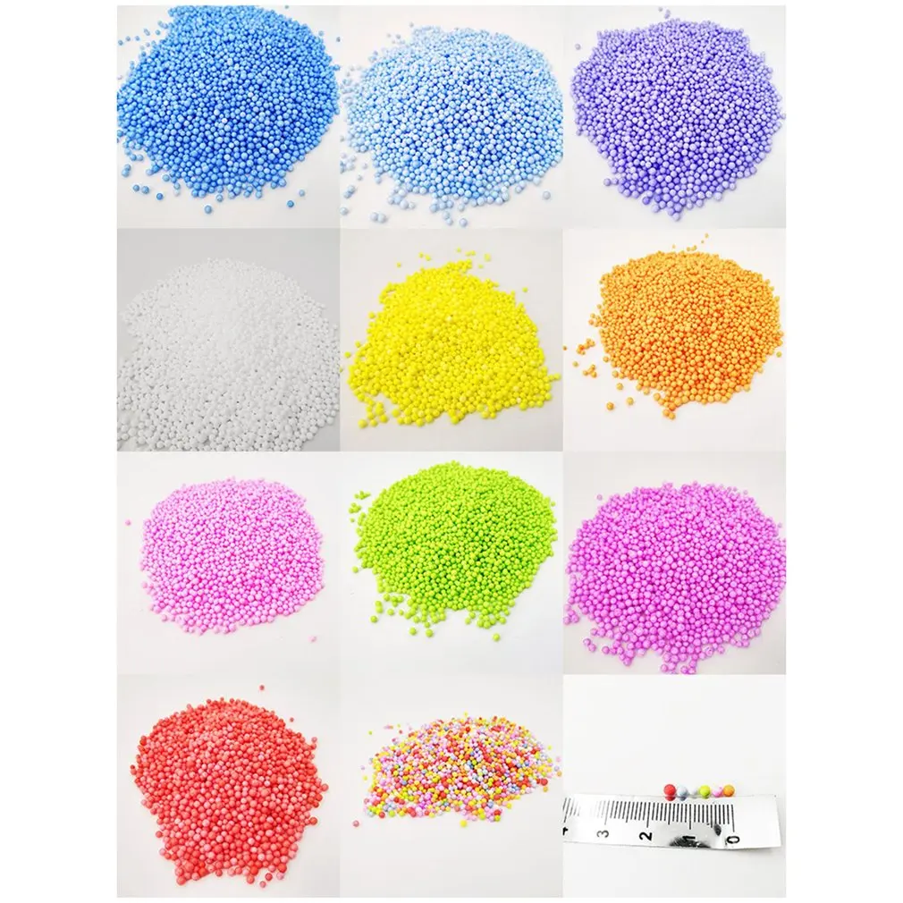 2 пачки слизи пена ваза для шариков бутылка наполнитель Набор изготовления