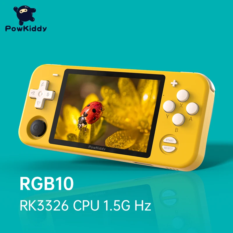 Консоль игровая POWKIDDY RGB10 с открытым исходным кодом 3 5 дюйма чипом