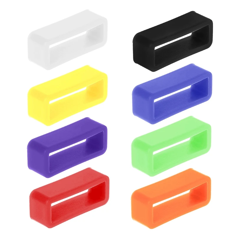 

Silicone Anti-Fall Buckle Ring Loop Keeper Holder For Smart Bracelet Watch Band 77UA