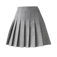 

Pleated Skirt Soft High Waist Polyester High Waist Student Skirt for Work