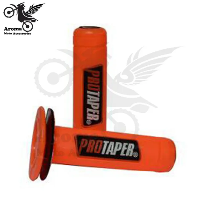 colorful transparent 24MM 22MM motorbike handle bar part racing professional accessories motorcycle handlebar for protaper husqvarna yamaha KTM motocross hand grips dirtbike grip pitbike ATV Off-road moto grip pit bike all orange