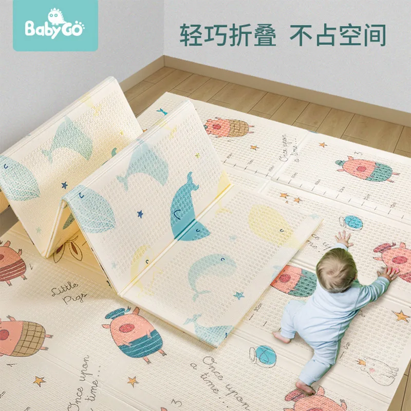 

Babygoxpe Folding Pad Baby Creeping Mat Thick Household Climbing Pad Living Room Infant Child 150X195X1