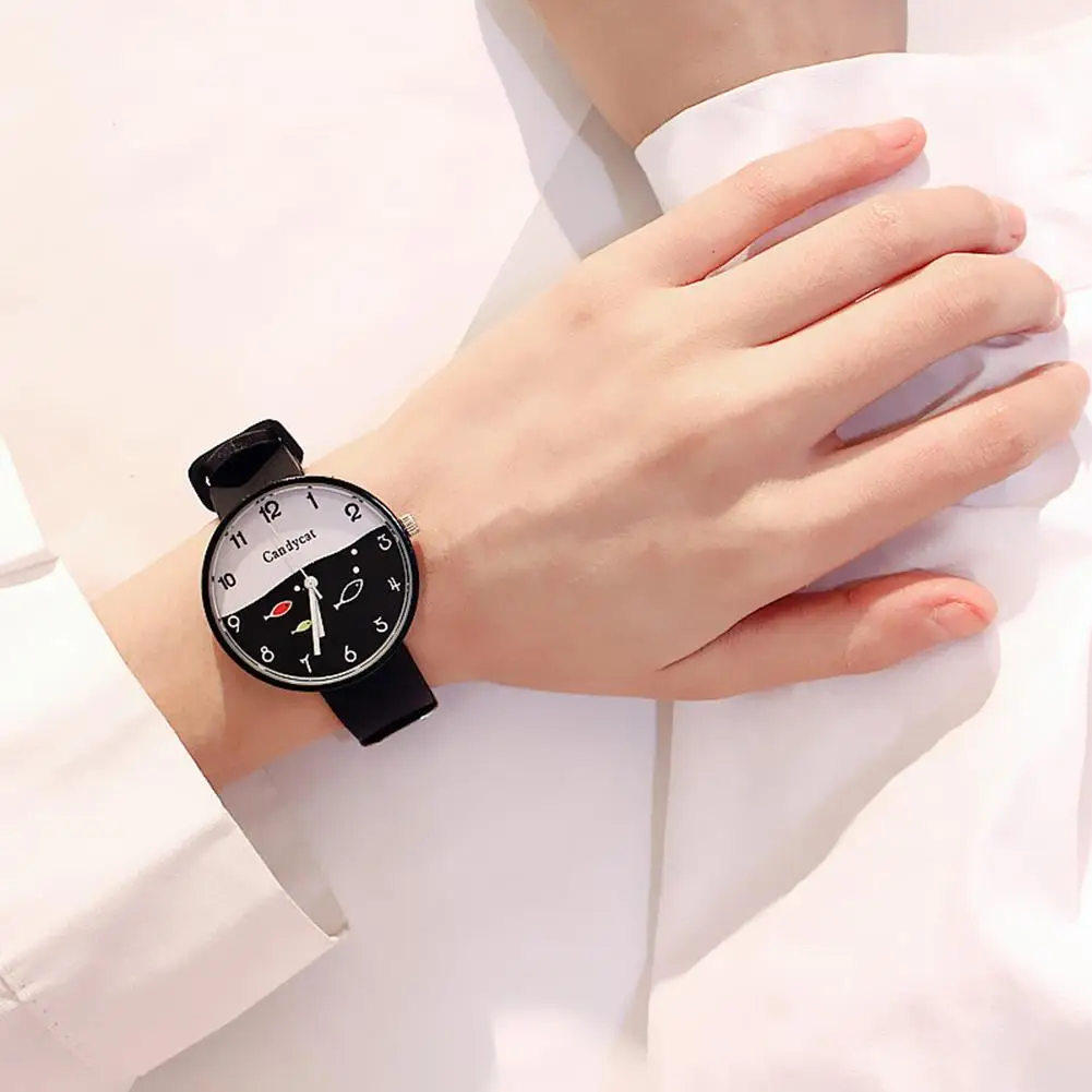 

2019 Kids Big Case Arabic Numerals Silicone Belt Display Quartz Wrist Watch Birthday Gift zegarek damski/relogio feminino/reloj