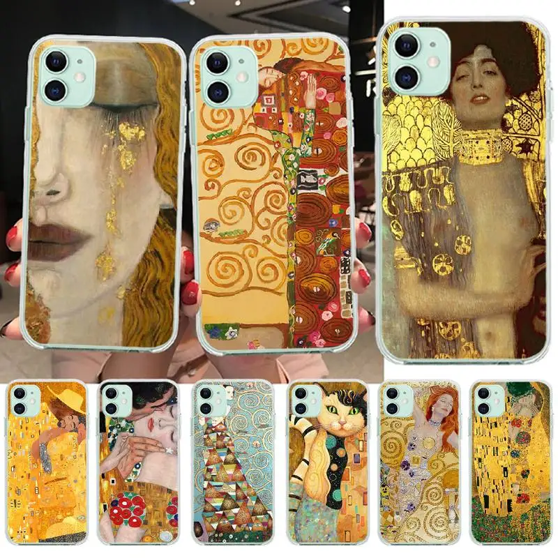 Черный мягкий резиновый чехол для телефона PENGHUWAN the kiss Gustav Klimt с рисунком iPhone 11 pro XS