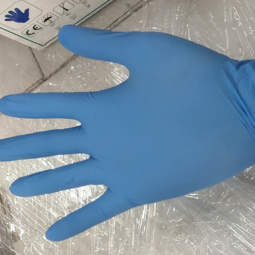 

100 Pcs Black Blue Disposable Latex Gloves For Home Cleaning Medical/Food/Rubber/Garden Gloves Universal For Left and Right Hand