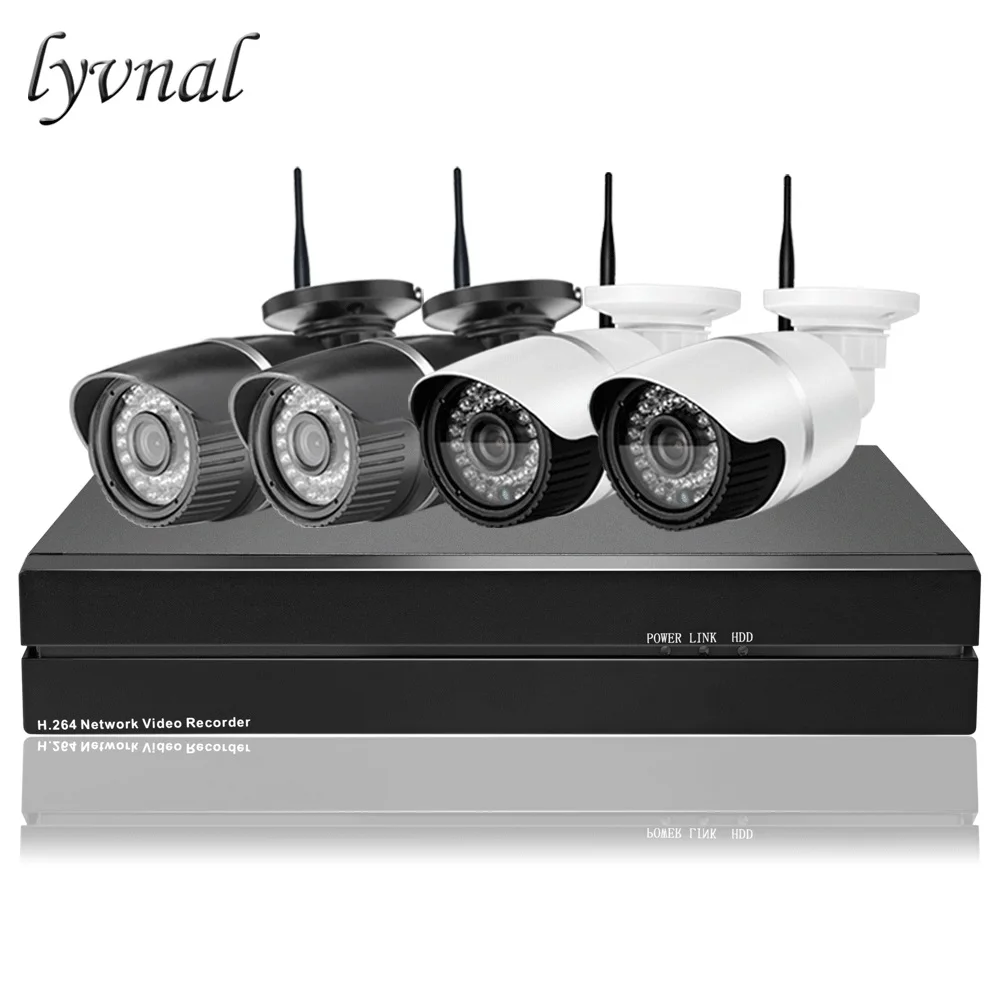 Многоцветный LYVNAL 4 шт HD 720p видео Беспроводной WI-FI комплект ip-камеры с 8CH 1 ТБ 1080P NVR комплект Onvif и частный протокол 4ch WI-FI Системы - Цвет: Многоцветный