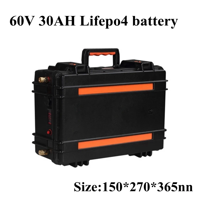 60v 30Ah LiFePO4 аккумулятор 2000W электрический велосипед батарея 60v скутер велосипед батарея мощное сцепление чехол+ BMS 5A зарядное устройство