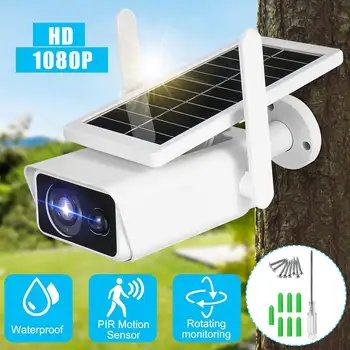 

1080P PTZ IP Camera Outdoor Solar Power Security Camera 128GB Intelligent PIR Sensing Surveillance Camera