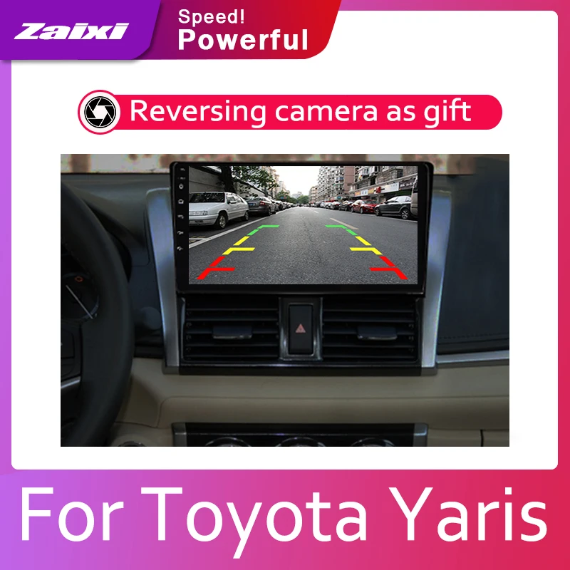 ZaiXi Android 2 Din Автомобильный Радио мультимедийный видео плеер Авто Стерео gps карта для Toyota Yaris~ медиа Navi навигация