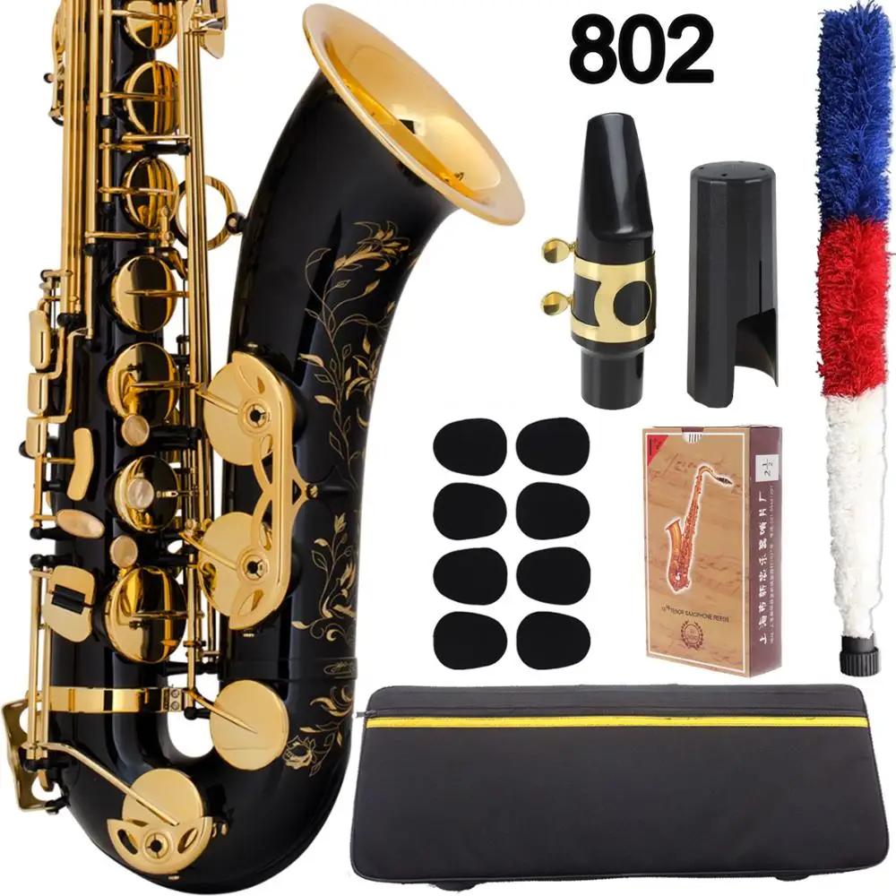 Музыкальный Fancier Club Tenor саксофон 802 SA80 II черный лак B-flat Sax Super Action 80 Series мундштук Шея