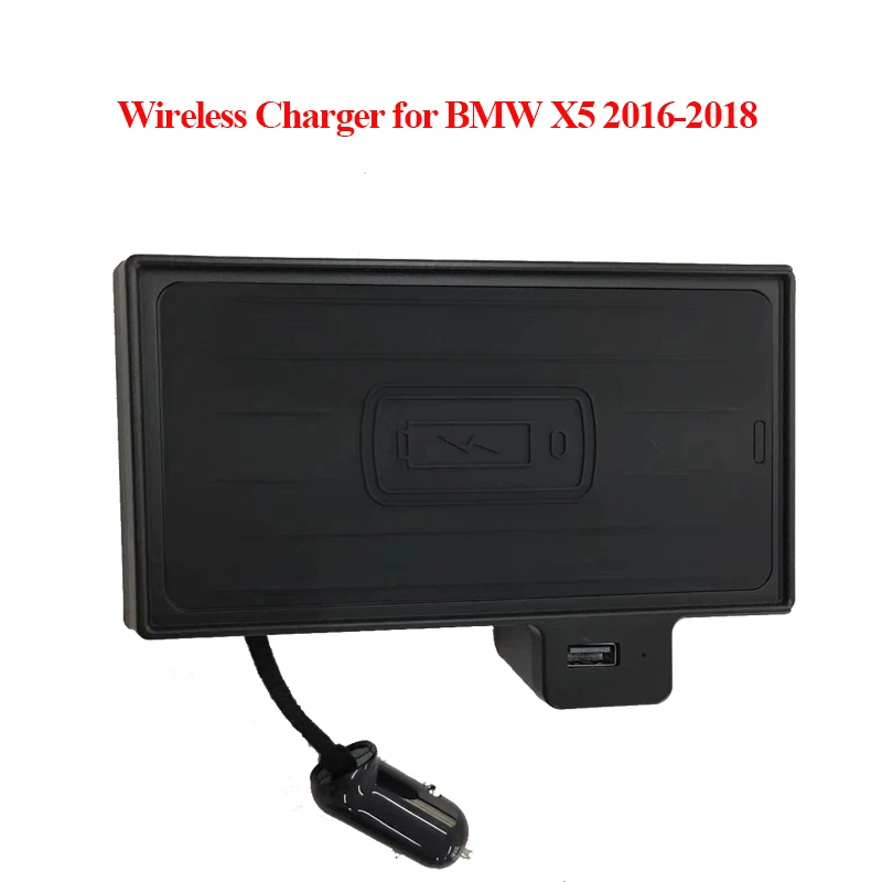 10W Car Wireless Charger Quick charging For BMW X5 F15 2016 2017 2018
