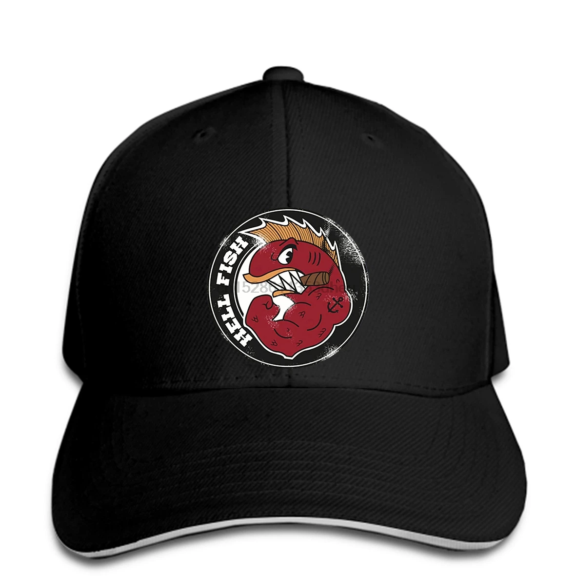 Повседневная бейсбольная кепка Homme Hell Fish, повседневная мужская бейсбольная Кепка snapback, остроконечная Кепка