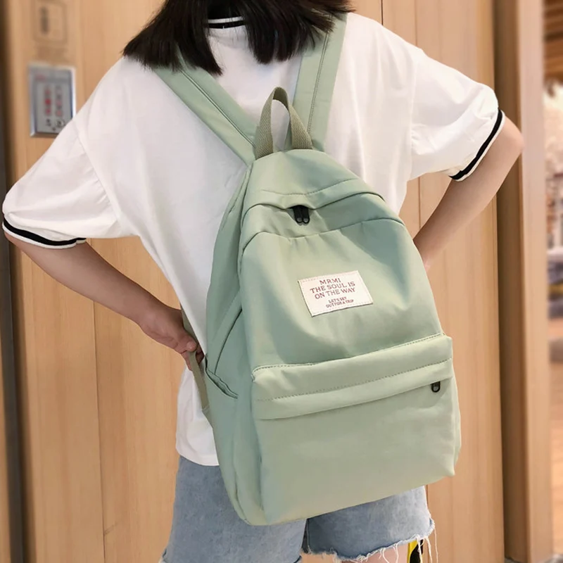 

Nylon Backpack Korean Leisure School Bag For Teenger Girl Waterproof Backpack For Women Simple Fashion Youth Travel Backpack