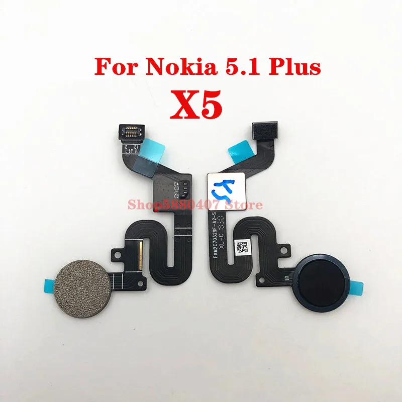100% Оригинальный гибкий кабель для сканера отпечатков пальцев Nokia 5 1 Plus X5 Touch ID
