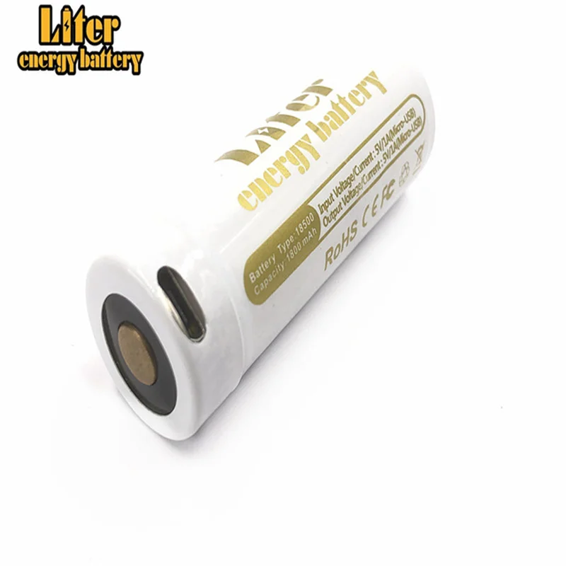 18500 USB 3,7 V литий-ионный аккумулятор 1800mAH аккумулятор usb diy внешний аккумулятор литий-ионный usb 18500 аккумулятор 1800mAh